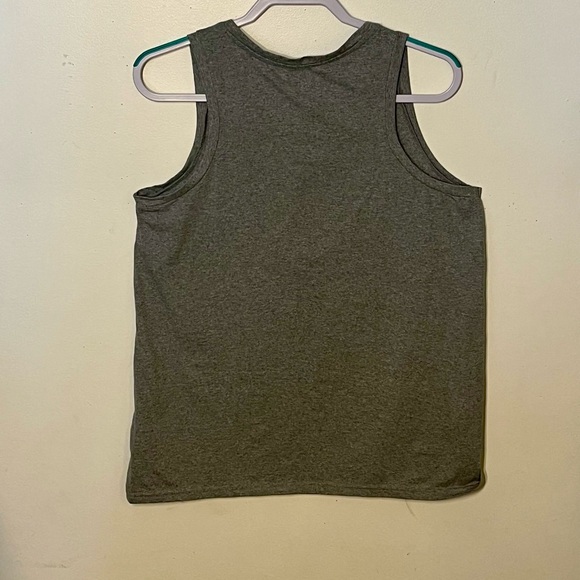 Gray Tank Top with Pink Ribbon Design. NWOT. - Picture 7 of 12